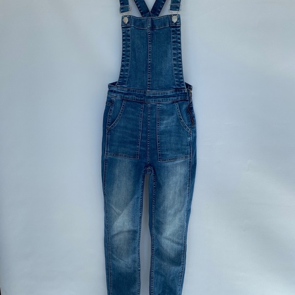 MADEWELL Skinny Blue Overalls Jeans Sz XS - Picture 2 of 11